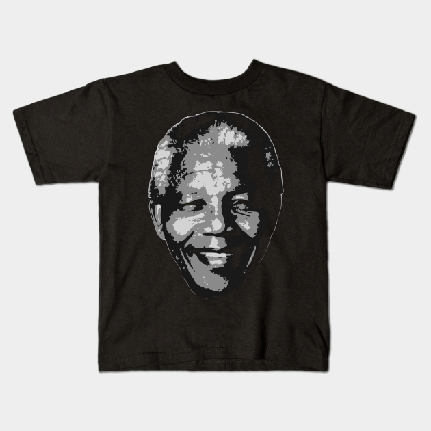 Nelson Mandela Black and White - Nelson - Kids T-Shirt | TeePublic